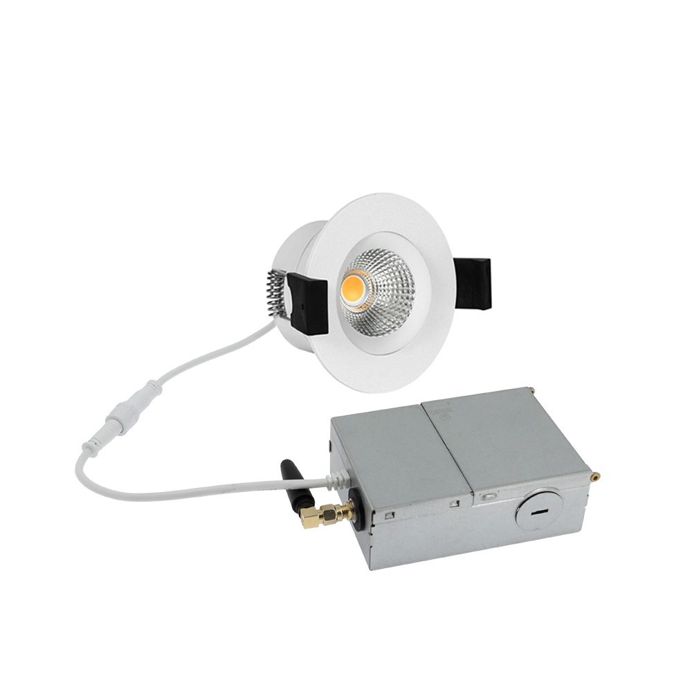 HiluX DS8 US smart downlight with steel junction box and smart driver