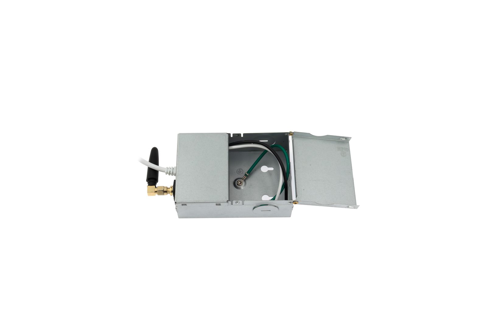 Junction box — open, wiring