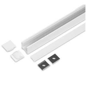Aluminium Profile – Model L – 20mm LED Strip – White