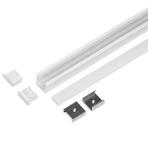 Aluminium Profile – Model L (Recessed) – 20mm LED Strip – White