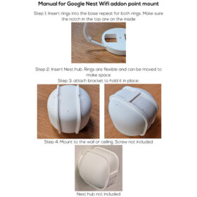 Wall/Ceiling Mount for Google Nest WiFi