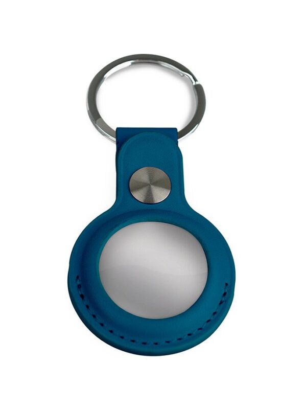 Portachiavi AirTag - pelle - blu navy