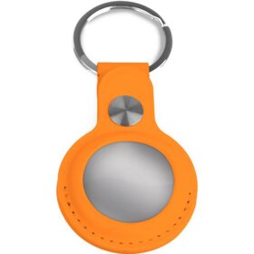 AirTag-Schlüsselanhänger - Kunstleder - Orange