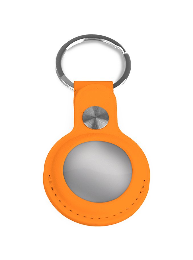 Airtag Keyring – Leather – Orange