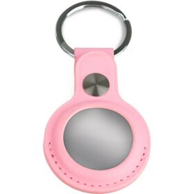 Airtag Keyring – Leather – Pink