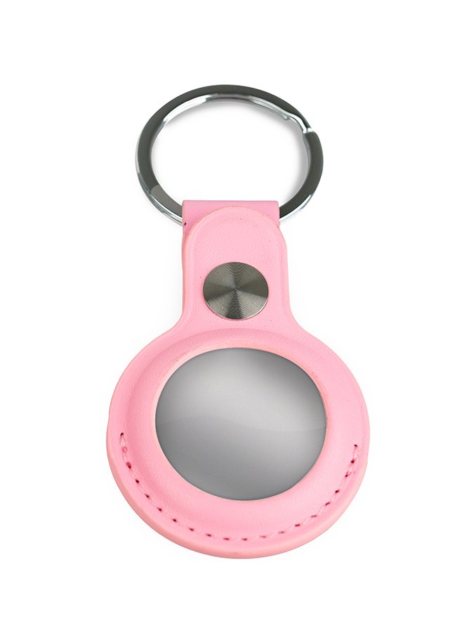 Airtag Keyring – Leather – Pink