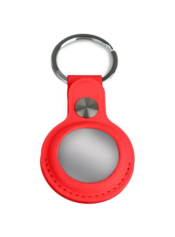 Airtag Keyring – Leather – Red