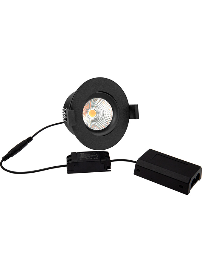 HiluX D8 Tilt360 – Full Spectrum LED Recessed Spotlight – Ra97 – 2700K – Black