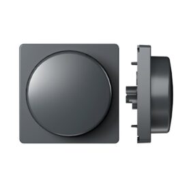 Tapa frontal para regulador giratorio Zigbee - Gris antracita