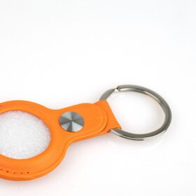 AirTag-Schlüsselanhänger - Kunstleder - Orange
