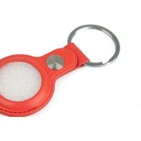 Airtag Keyring – Leather – Red