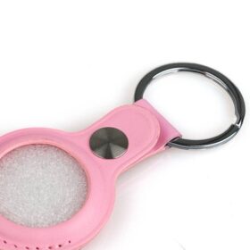 Airtag Keyring – Leather – Pink