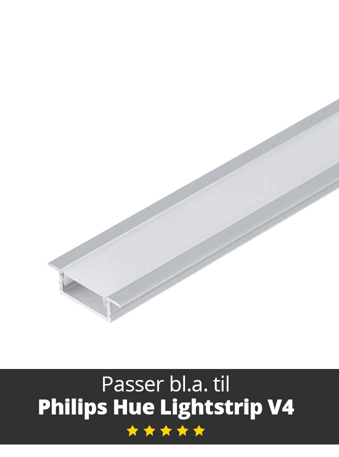 Aluminium Profile – Model G for Philips Hue and WiZ – Alu