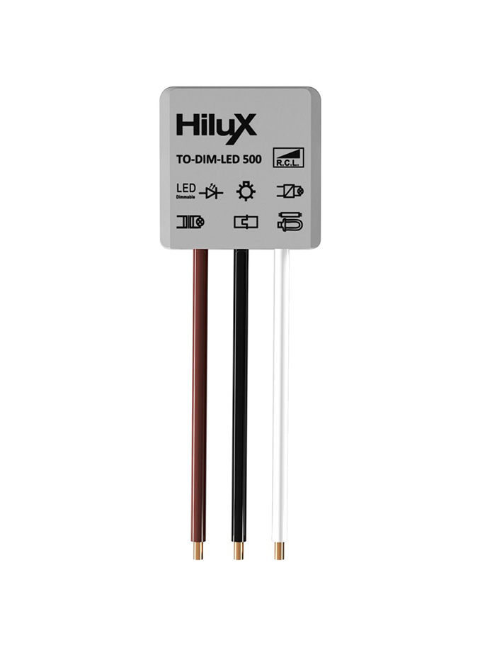 HILUX TO-DIM-LED 500 – Recessed Dimmer for Junction Box – Push Dimming
