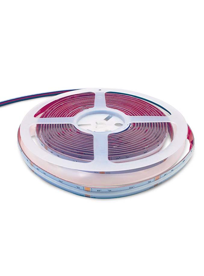 HiluX RGBW COB LED Strips – 24V – 16W – 620lm/m – RGB+3000K – CRI90+ – 5m – IP20