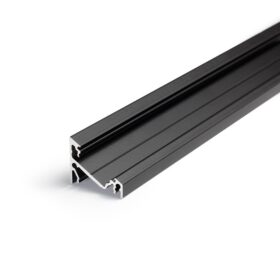 Aluminiumprofil - Modell C für Philips Hue und WiZ - Schwarz