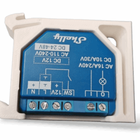 Shelly – DIN Rail Adapter for Gen2 Devices (Shelly Plus I4, I4 DC, Plus 1, Plus 1PM, Plus 2PM, 0-10V Dimmer)