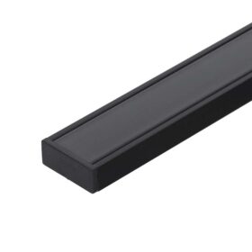 Profilo in alluminio - modello S per Philips Hue e WiZ - nero