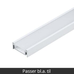 Aluminium Profile – Model S for Philips Hue and WiZ – White