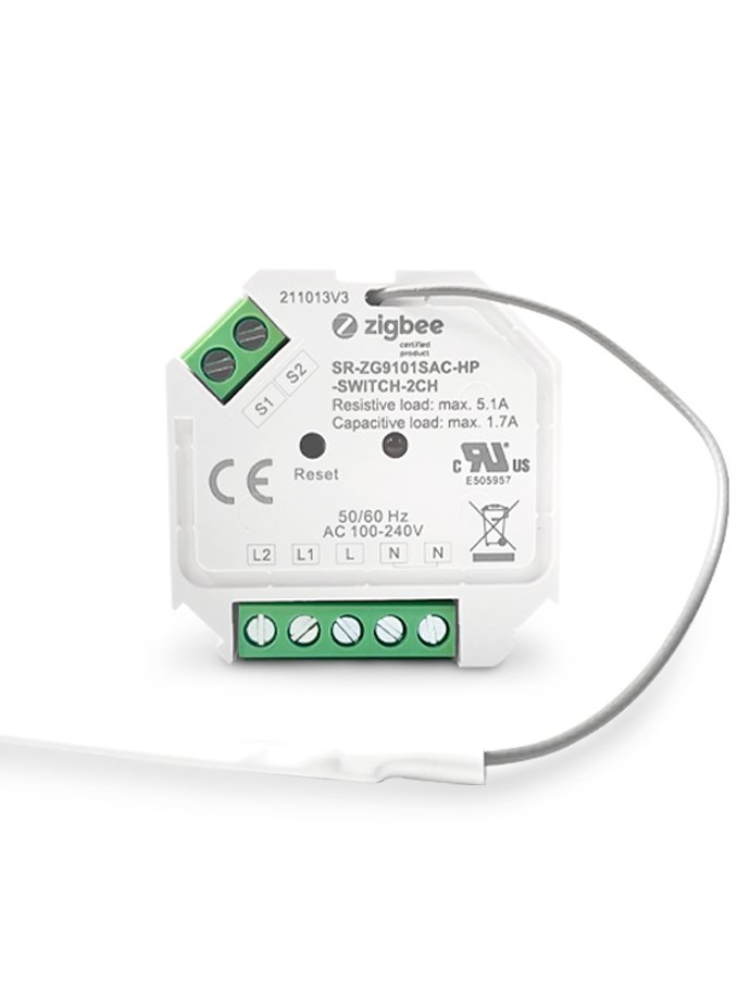 Mini Zigbee Double Switch – 2 x 390W
