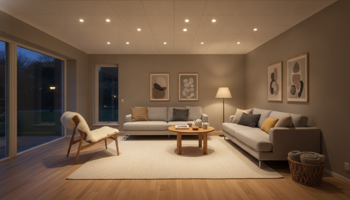 How to plan recessed spotlights